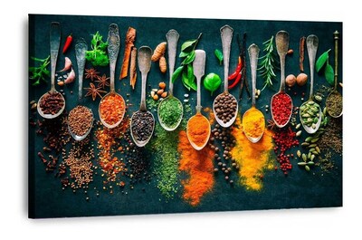 Foto 1 | Foto 1 | Cuadro Decorativo Para Comedor Y Cocina  De Especias Color Colores