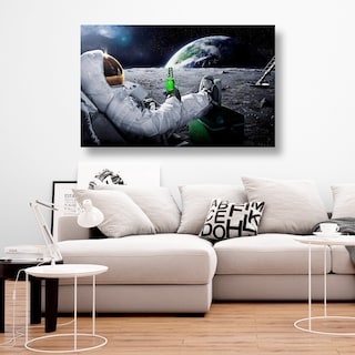 Foto 4 | Foto 4 | Cuadro Astronauta Cerveza Para Recamara, Sala Oficina Grande