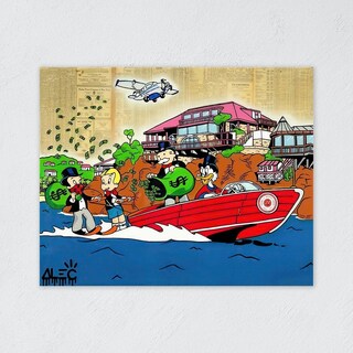 Foto 5 | Foto 5 | Cuadro Decorativo Alec Monopoly Lancha Del Dinero, Recamara