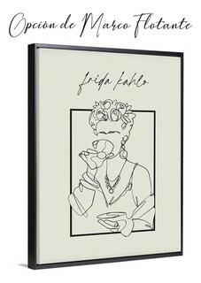 Foto 2 | Foto 2 | Cuadro Minimalista Moderno Frida Kahlo Canvas Nordico