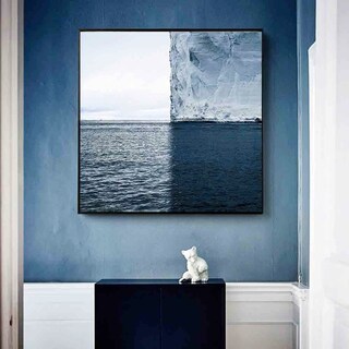 Foto 5 | Foto 5 | Cuadro Canvas Decorativo Mar Playa Cielo Moderno Minimalist