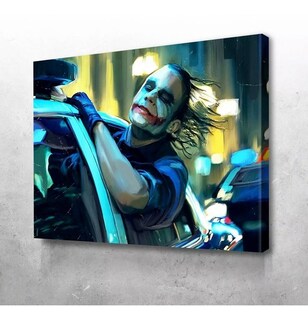 Foto 1 | Foto 1 | Cuadro Joker Batman Wason En Lienzo Canvas Pop Art Estilo Galeria No Sintetico