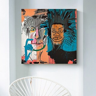 Foto 1 | Foto 1 | Cuadro Arte Basquiat Y Warhol En Canvas Premium Con Bastidor