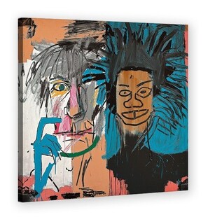 Foto 2 | Foto 2 | Cuadro Arte Basquiat Y Warhol En Canvas Premium Con Bastidor
