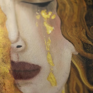 Foto 2 | Foto 2 | Cuadro Lienzo Canvas Grueso Lagrimas De Oro Klimt 70x100 Hd Color Freyas Tears Armazón Bastidor De Madera
