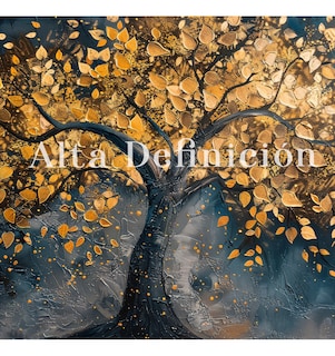 Foto 2 | Foto 2 | Cuadro Árbol Dorado Flores Blancas Hd Canvas Grueso 110x70cm