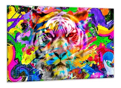 Foto 1 | Foto 1 | Cuadros Decorativos Abstracto Moderno Animales Colores 4k