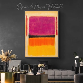 Foto 4 | Foto 4 | Cuadros Canva Mark Rothko Arte Abstracto Bastidor 60x80cm