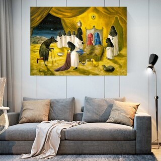 Foto 1 | Foto 1 | Leonora Carrington Obras Cuadros Canvas Calidad De Galería Color The Lovers Armazón Bastidor De Madera