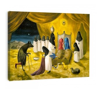 Foto 3 | Foto 3 | Leonora Carrington Obras Cuadros Canvas Calidad De Galería Color The Lovers Armazón Bastidor De Madera