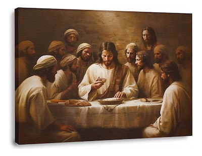 Foto 1 | Foto 1 | Cuadros Última Cena Lienzo Canvas Estilo Oleo Arte Religioso