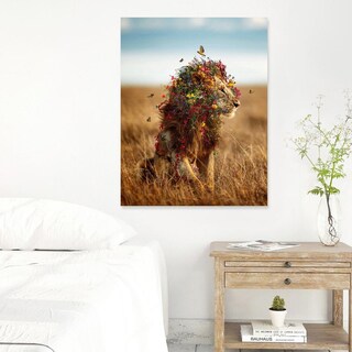 Foto 5 | Foto 5 | Cuadros Decorativos Animales León Elefante Jirafa Canvas 4k