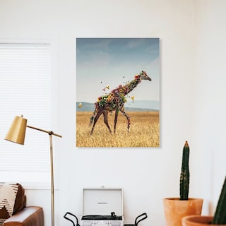 Foto 3 | Foto 3 | Cuadros Decorativos Animales León Elefante Jirafa Canvas 4k