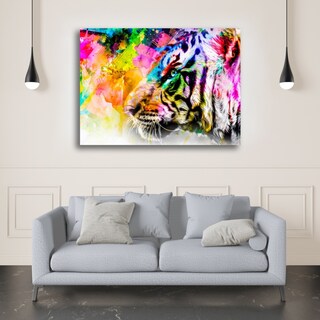 Foto 2 | Foto 2 | Cuadros Decorativos Abstracto Moderno Animales Colores 4k Color Tigre 2