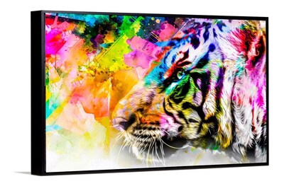 Foto 5 | Foto 5 | Cuadros Decorativos Abstracto Moderno Animales Colores 4k Color Tigre 2