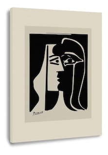 Foto 1 | Foto 1 | Cuadros Picasso Abstractos Minimalista Modernos Canvas Museo Color El Beso Armazón Bastidor De Madera