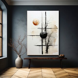 Foto 1 | Foto 1 | Cuadro Canvas Abstracto Geométrico Original Arte Moderno Hd