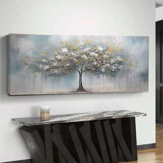 Foto 3 | Foto 3 | Cuadro Arbol Abstracto Blanco Elegante Lujo Canvas Grueso