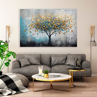 Foto 2 | Foto 2 | Cuadro Arbol Flores Canvas Artistico Hd Sala Elegante 110x70