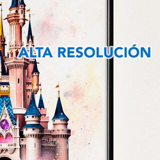 Foto 3 | Foto 3 | Cuadros Disney Castillo Acuarelas Mickey Marcos De Madera