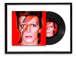 Cuadro Disco Vinilo | 40x60cm Marco Negro (david Bowie)