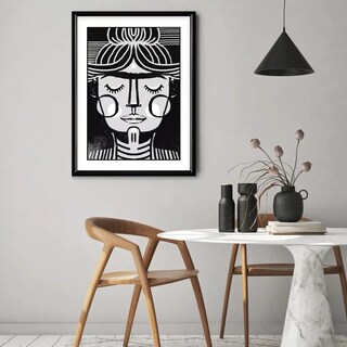 Foto 1 | Foto 1 | Cuadros Frida Kahlo Modernos Con Marco Madera 60x90cm