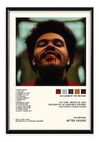 The Weeknd Álbum Music Tracklist Cuadros Con Marco Madera