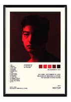 Joji Álbum Music Tracklist Cuadro Con Marco Madera Laminado