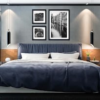 Set 3 Cuadros Ámsterdam Elegante Blanco Y Negro Hermoso