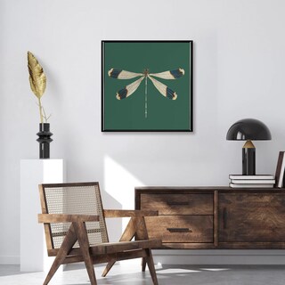 Foto 2 | Foto 2 | Cuadro Libélula Vintage Aestrhetic Con Marco Madera 43x43cm