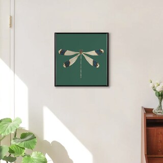 Foto 3 | Foto 3 | Cuadro Libélula Vintage Aestrhetic Con Marco Madera 43x43cm