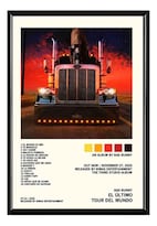 Bad Bunny Álbum Music Tracklist Cuadro Con Marco Madera