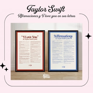 Foto 2 | Foto 2 | Set 2 Cuadros Taylor Swift Decorativos Con Marco Madera