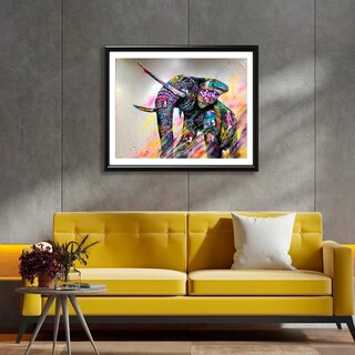 Foto 2 | Foto 2 | Cuadro Decorativo Elefante Grafiti Moderno Elegante Sala Rec