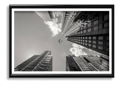 Foto 1 | Foto 1 | Cuadro Avión Minimalista Arquitectura Blanco Y Negro Elegant Color Modelo 1
