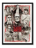 Cuadros Películas Terror Horror Marco Madera Varios Modelos