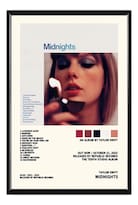 Taylor Swift Álbum Music Tracklist Cuadro Con Marco Madera