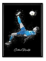 Messi Ronaldo Neymar Y Más Jugadores Fútbol Cuadros C/marco