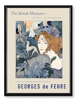 Cuadros Marco Madera Posters Art Nouveau Vintage Mujeres