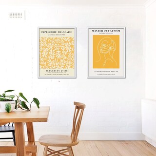 Foto 2 | Foto 2 | Set 2 Cuadros Matisse Amarillo Arte Moderno Marco Madera