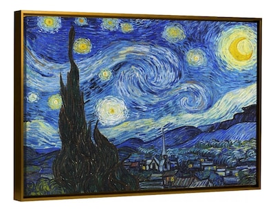 Foto 1 | Foto 1 | Canvas Cuadro Noche Estrellada Con Marco Flotante 73x92cm