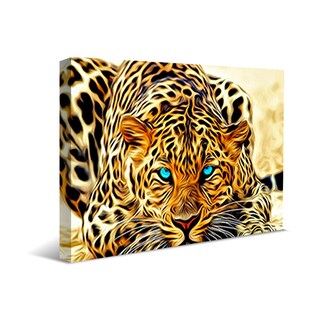 Foto 1 | Foto 1 | Ilios Innova | Cuadro Decorativo Fotografía Jaguar, Impreso En Tela 80x120cm, Impresión Digital De Alta Calidad