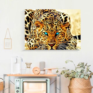 Foto 3 | Foto 3 | Ilios Innova | Cuadro Decorativo Fotografía Jaguar, Impreso En Tela 80x120cm, Impresión Digital De Alta Calidad