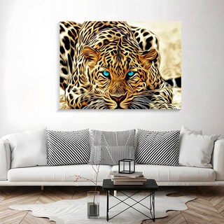 Foto 4 | Foto 4 | Ilios Innova | Cuadro Decorativo Fotografía Jaguar, Impreso En Tela 80x120cm, Impresión Digital De Alta Calidad