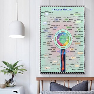 Foto 5 | Foto 5 | Cuadro Mural Ciclo De Herboristería Curativa 30 X 40 Cm - Venta Internacional