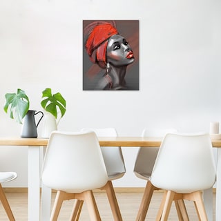 Foto 4 | Foto 4 | Lienzo Decorativo LB African American Black Girl 40x50 cm - Venta Internacional