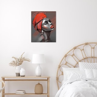 Foto 5 | Foto 5 | Lienzo Decorativo LB African American Black Girl 40x50 cm - Venta Internacional