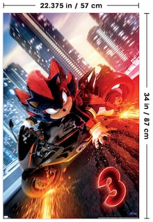 Foto 3 | Foto 3 | Póster De Pared Trends International Sonic The Hedgehog 3 - Venta Internacional.
