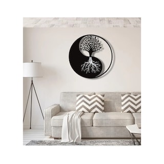 Foto 1 | Foto 1 | Cuadro Decorativo Yin Yang, Madera Mdf, 40 Cm X 40 Cm - Venta Internacional.