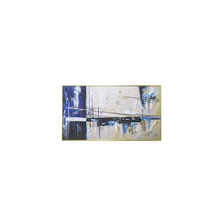 Foto 1 | Foto 1 | Cuadro Abstracto Azul, Sueños Decorativos, 140 X 4 X 80 Cm - Venta Internacional.
